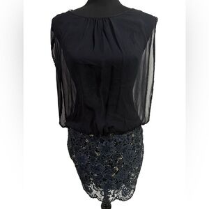 Aidan Mattox Black Elegant Dress